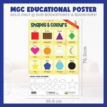 Load image into Gallery viewer, #07. Shapes & Colours – Greatest Step Children's Educational Poster