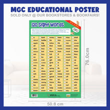 Load image into Gallery viewer, #03. 120 Sight Words – Greatest Step Children's Educational Poster