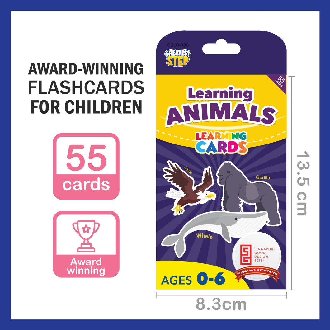 Learning Animals Flashcard – Greatest Step Learning Flash Card