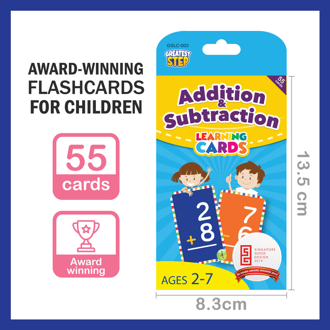 Addition & Subtraction Flashcard – Greatest Step Learning Flash Card