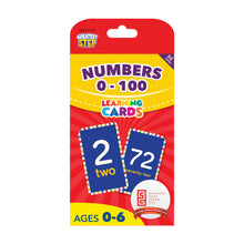 Load image into Gallery viewer, Numbers 0-100 Flashcard – Greatest Step Learning Flash Card