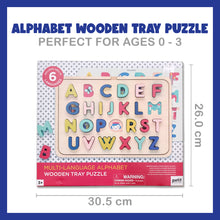 Load image into Gallery viewer, Petit Collage : Multi-Language Alphabet Wooden Tray Puzzle
