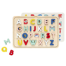 Load image into Gallery viewer, Petit Collage : Multi-Language Alphabet Wooden Tray Puzzle
