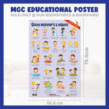 Load image into Gallery viewer, #08. Good Manners &amp; Habits – Greatest Step Children&#39;s Educational Poster
