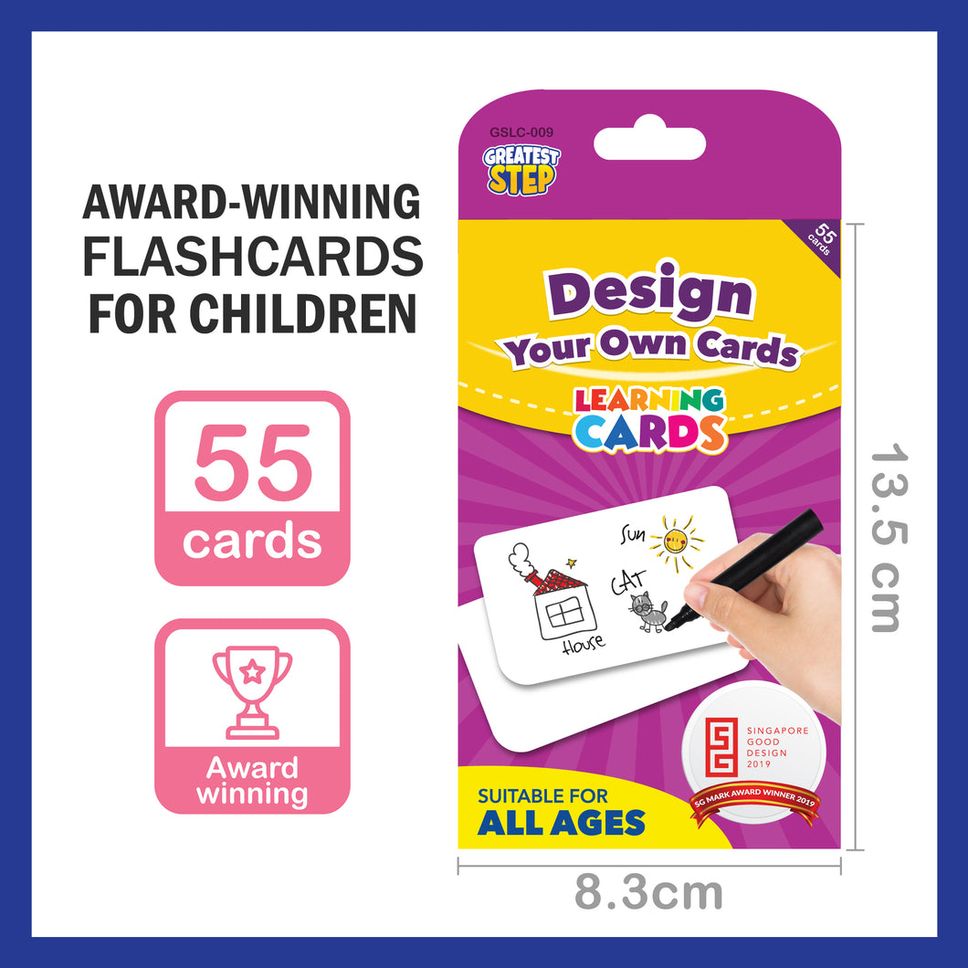 Design Your Own Cards Flashcard – Greatest Step Learning Flash Card