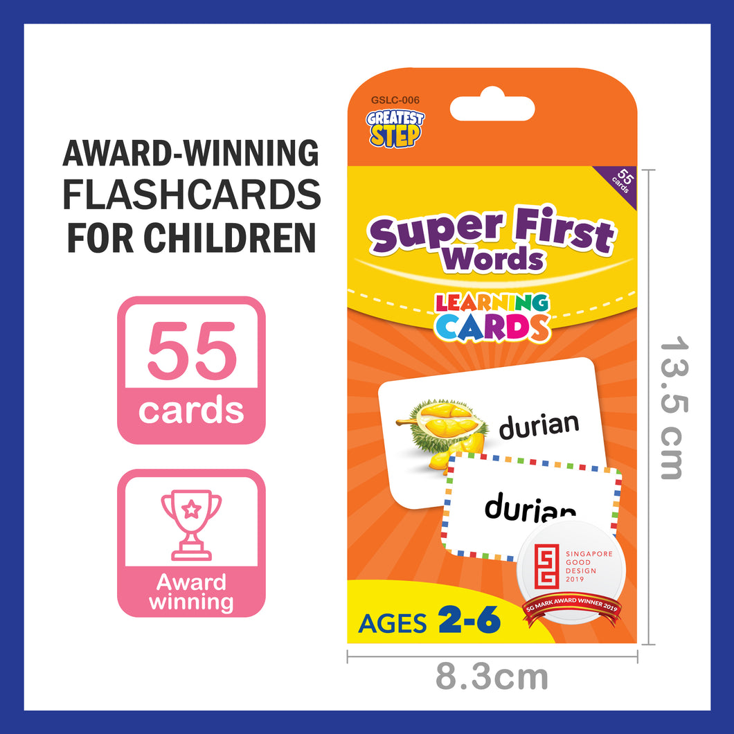 Super First Words Flashcard – Greatest Step Learning Flash Card